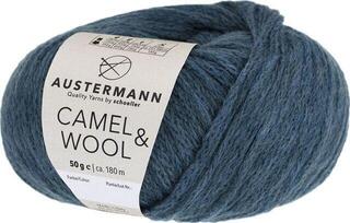 Pređa za pletenje Austermann Camel & Wool 90343-10 Petrol Pređa za pletenje