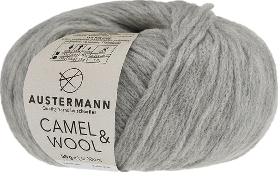 Pređa za pletenje Austermann Camel & Wool 90343-12 Silver Pređa za pletenje - 1
