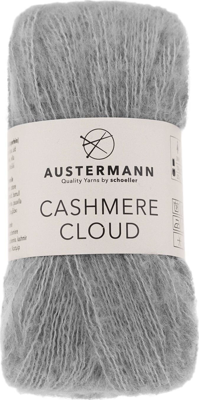Pređa za pletenje Austermann Cashmere Cloud 90349-06 Silver Pređa za pletenje