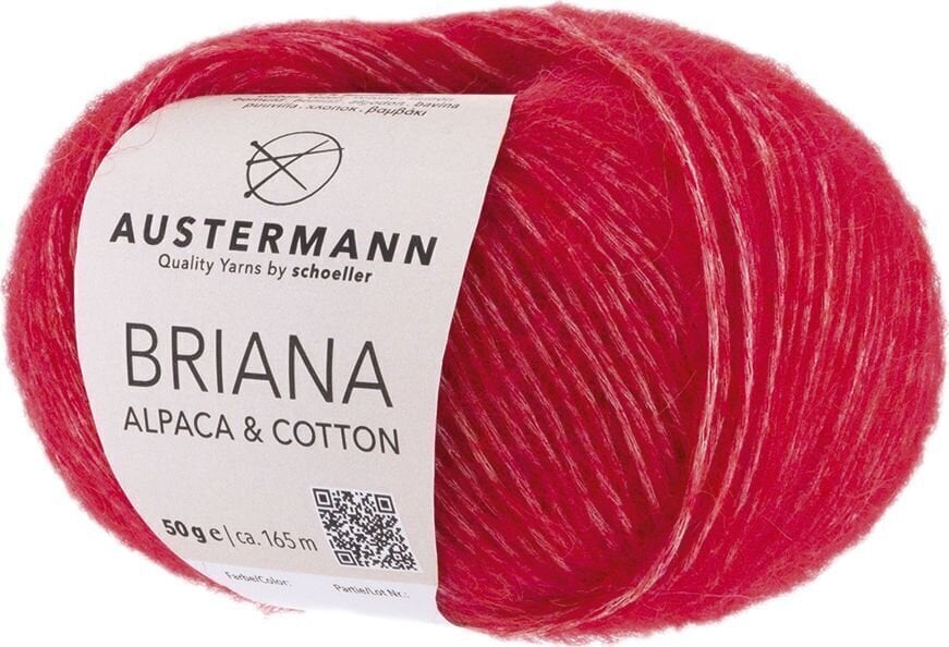 Kötőfonal Austermann Briana Alpaca & Cotton 90319-03 Red Kötőfonal