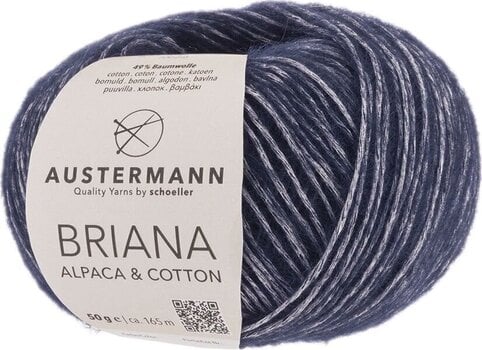 Kötőfonal Austermann Briana Alpaca & Cotton 90319-06 Navy Kötőfonal - 1