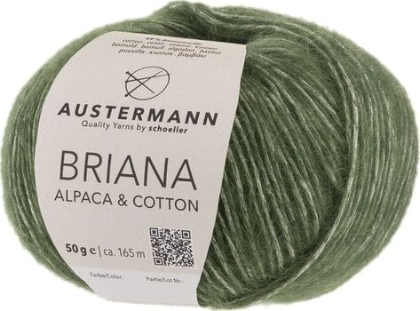 Fil à tricoter Austermann Briana Alpaca & Cotton 90319-08 Olive Fil à tricoter - 1