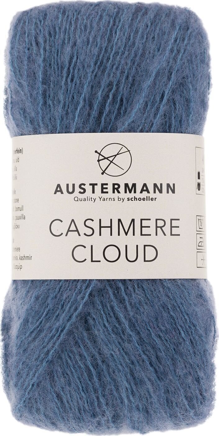 Pređa za pletenje Austermann Cashmere Cloud 90349-12 Blue Pređa za pletenje
