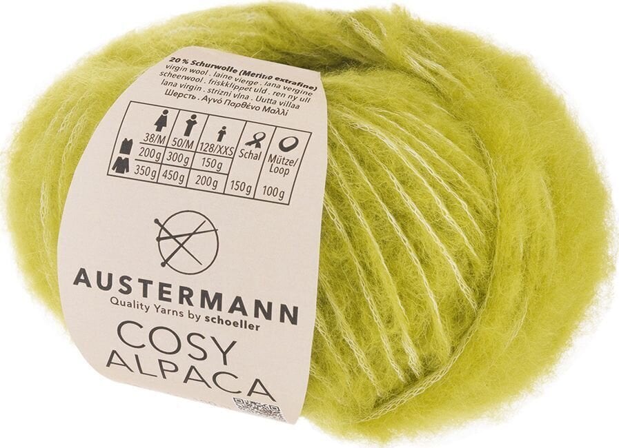 Pređa za pletenje Austermann Cosy Alpaca 90356-06 Lemon Pređa za pletenje
