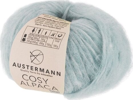 Fil à tricoter Austermann Cosy Alpaca 90356-07 Smoke Blue Fil à tricoter - 1