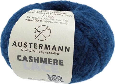 Pređa za pletenje Austermann Cashmere Lace 98232-7 Dark Blue Pređa za pletenje - 1