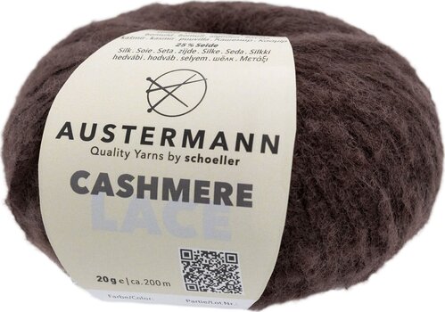 Pređa za pletenje Austermann Cashmere Lace 98232-10 Chocolate Pređa za pletenje - 1