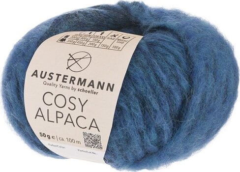 Fil à tricoter Austermann Cosy Alpaca 90356-08 Ocean Fil à tricoter - 1
