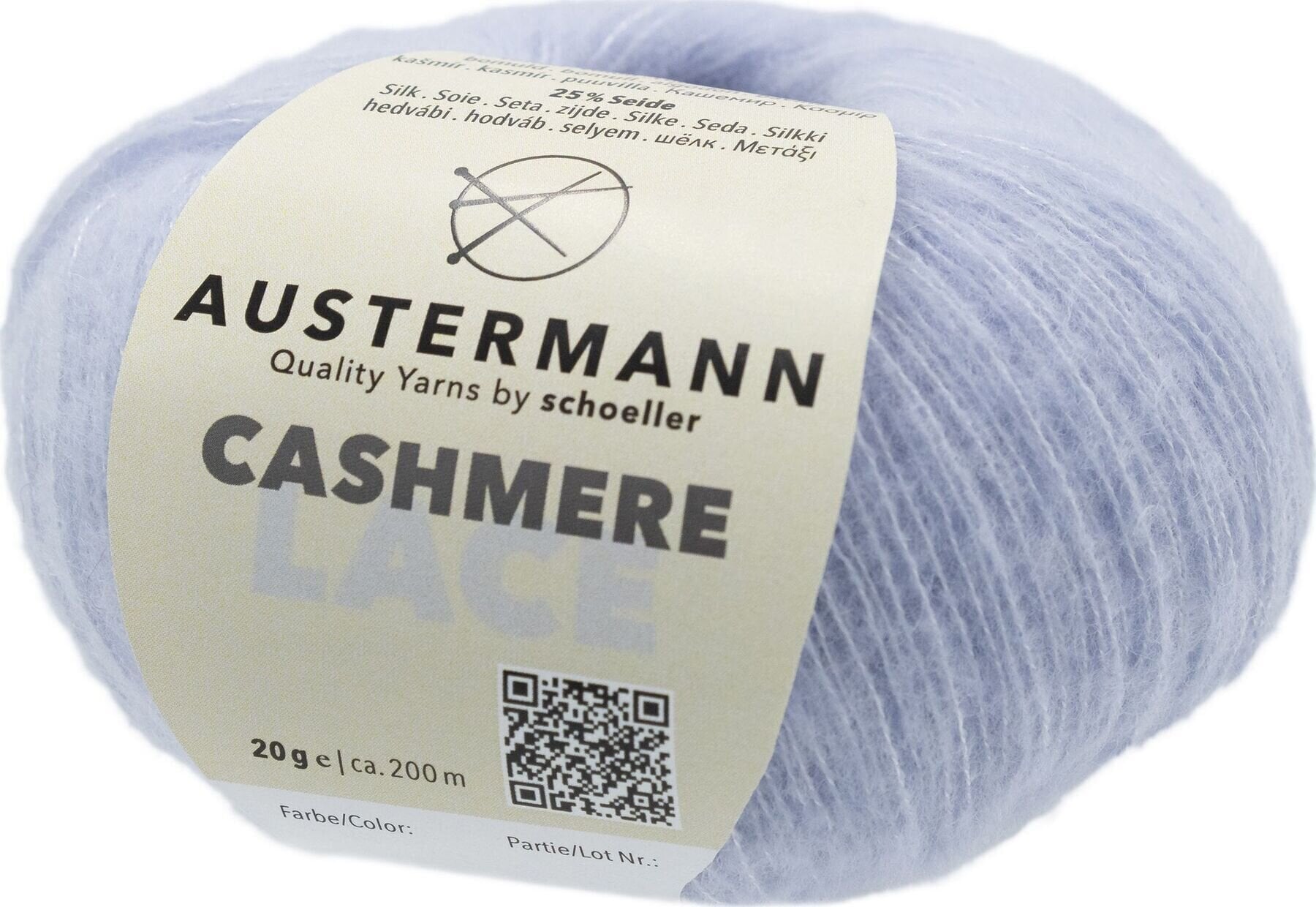 Strikkegarn Austermann Cashmere Lace 98232-11 Ice Strikkegarn