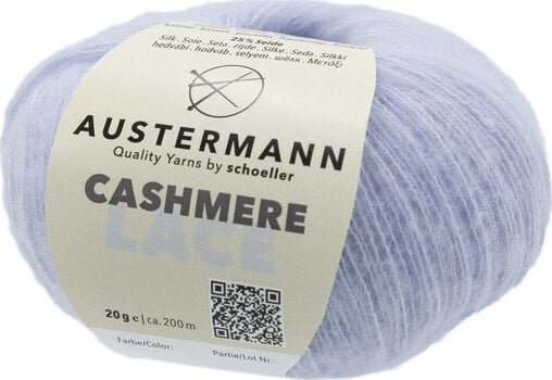 Strikkegarn Austermann Cashmere Lace 98232-11 Ice Strikkegarn - 1
