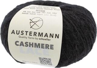 Pređa za pletenje Austermann Cashmere Lace 98232-13 Black Pređa za pletenje
