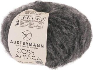 Fil à tricoter Austermann Cosy Alpaca 90356-09 Anthracite Mottled Fil à tricoter