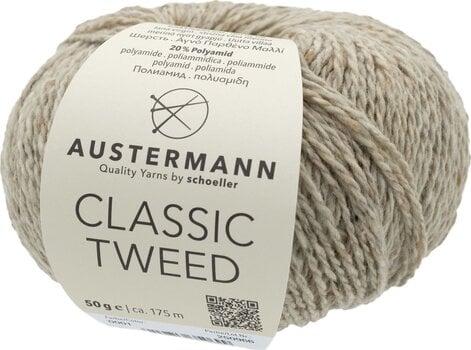 Pređa za pletenje Austermann Classic Tweed 90365-1 Natural Pređa za pletenje - 1