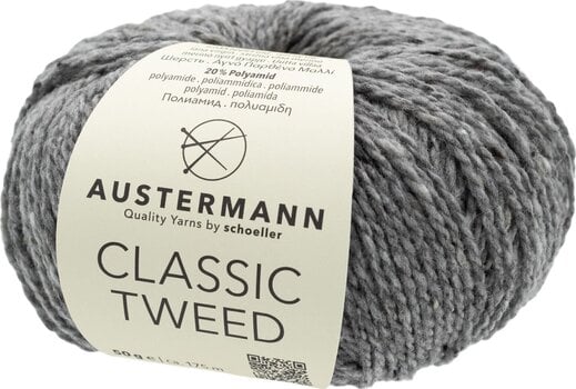 Pređa za pletenje Austermann Classic Tweed 90365-2 Medium Grey Pređa za pletenje - 1