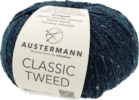 Pređa za pletenje Austermann Classic Tweed 90365-7 Indigo Pređa za pletenje - 1