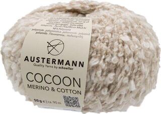 Pređa za pletenje Austermann Cocoon Merino & Cotton 90364-1 Beige Pređa za pletenje