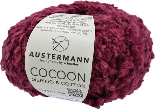 Pređa za pletenje Austermann  Cocoon Merino & Cotton 90364-2 Bordeaux Pređa za pletenje - 1