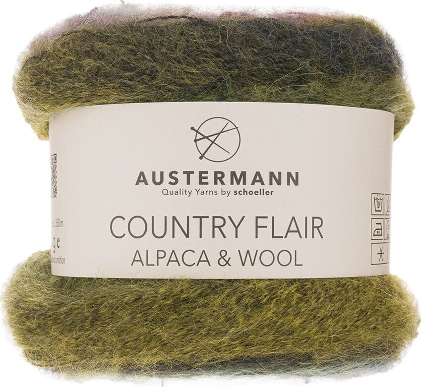 Fil à tricoter Austermann Country Flair 90358-03 Olive Grove Fil à tricoter