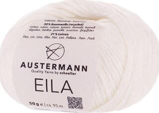 Fil à tricoter Austermann Eila 90314-01 White Fil à tricoter