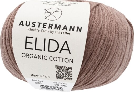Pređa za pletenje Austermann Elida 90361-03 Mocha Pređa za pletenje - 1