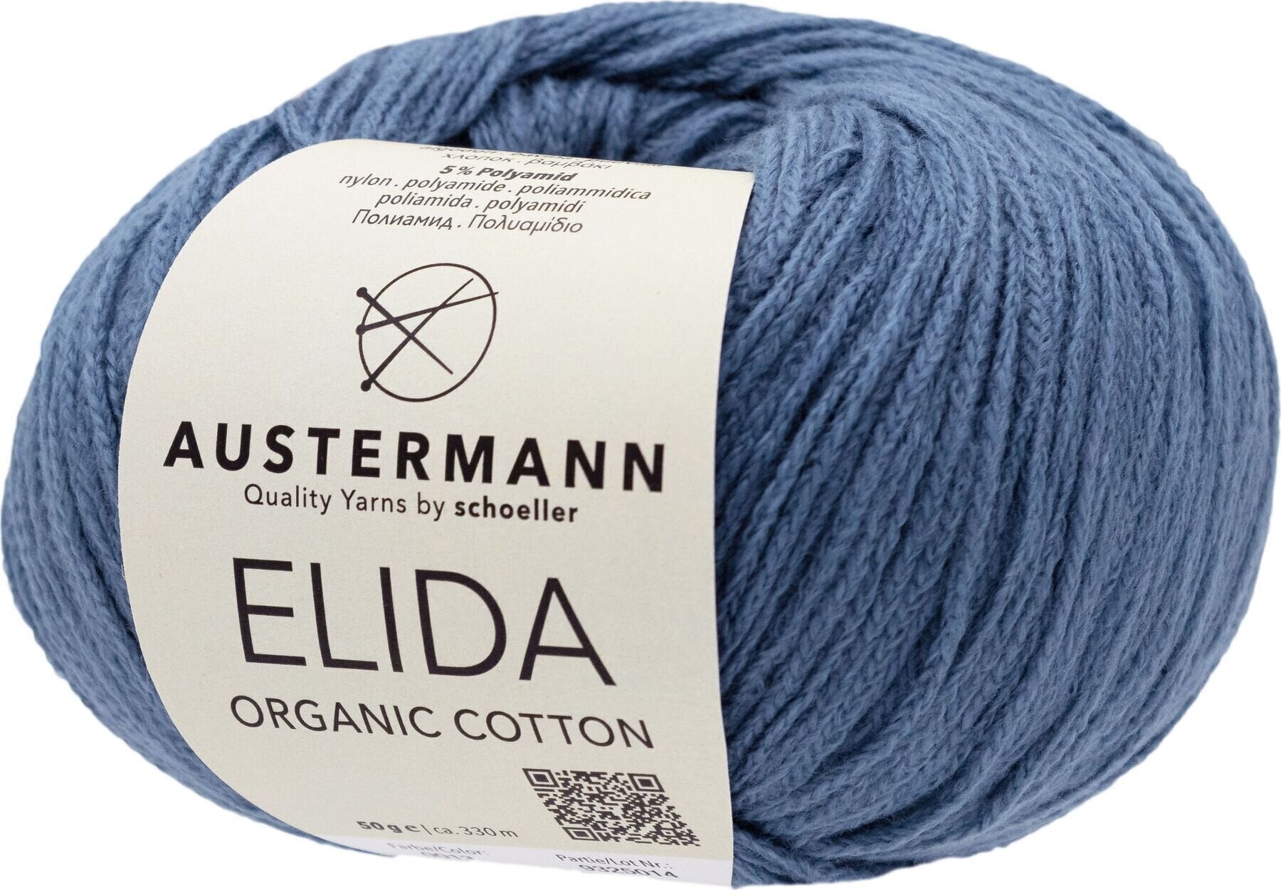Pređa za pletenje Austermann Elida 90361-13 Indigo Pređa za pletenje