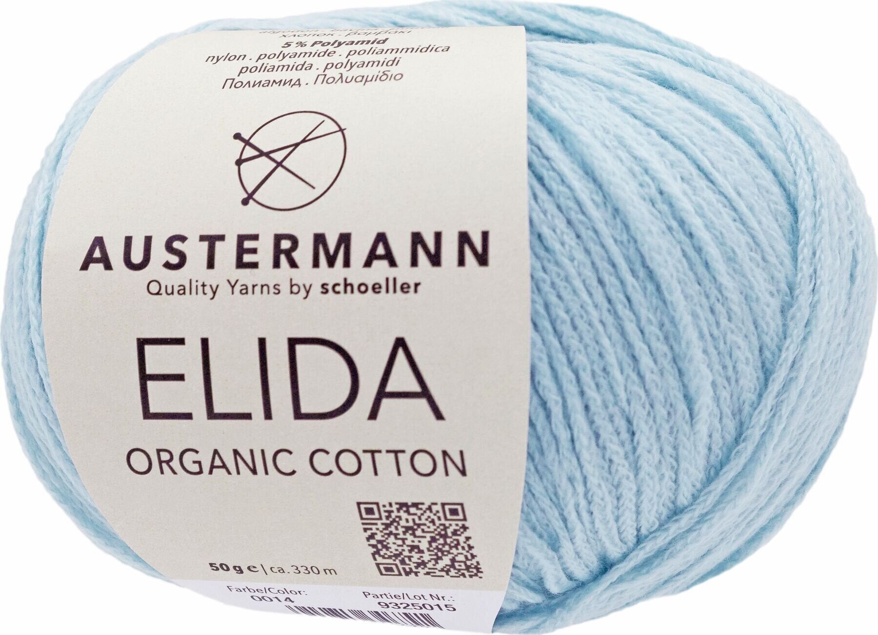 Pređa za pletenje Austermann Elida 90361-14 Light Blue Pređa za pletenje