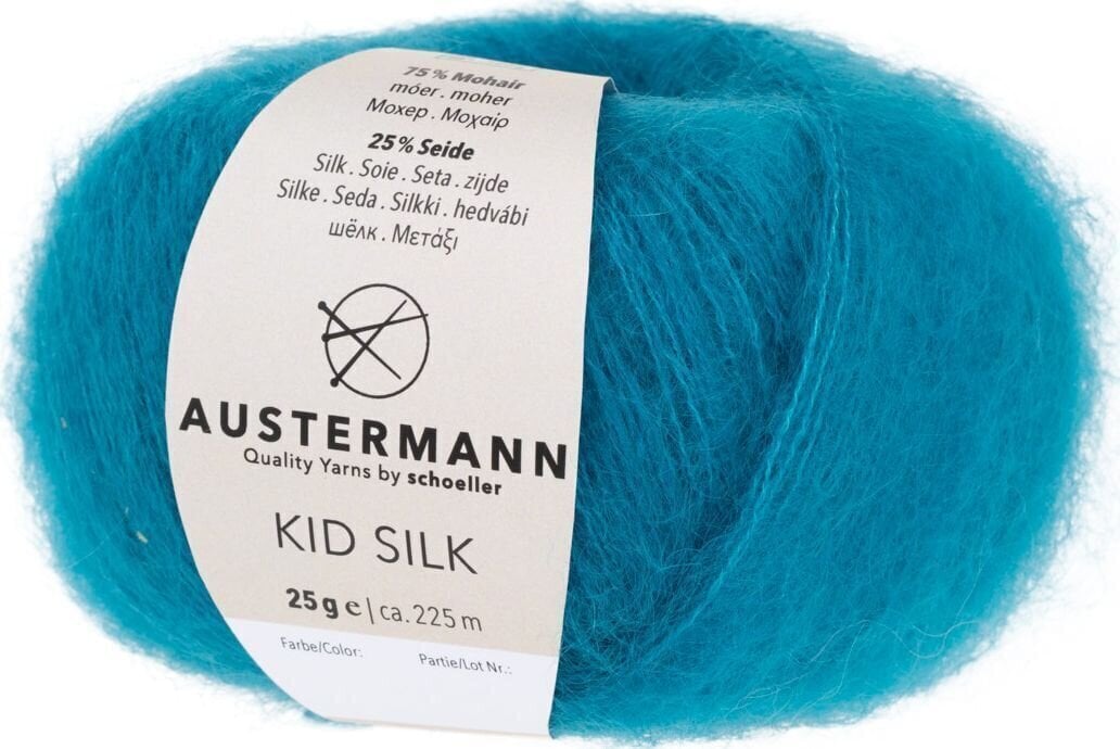 Pređa za pletenje Austermann Kid Silk 98233-09 Lagoon Pređa za pletenje
