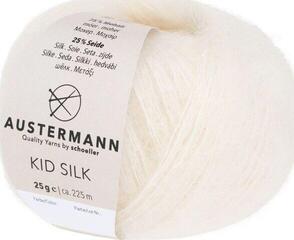 Pređa za pletenje Austermann Kid Silk 98233-10 Natural Pređa za pletenje