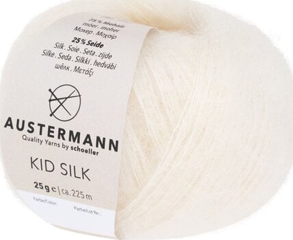 Pređa za pletenje Austermann Kid Silk 98233-10 Natural Pređa za pletenje - 1