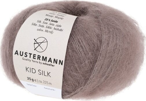 Fil à tricoter Austermann Kid Silk 98233-15 Taupe Fil à tricoter - 1