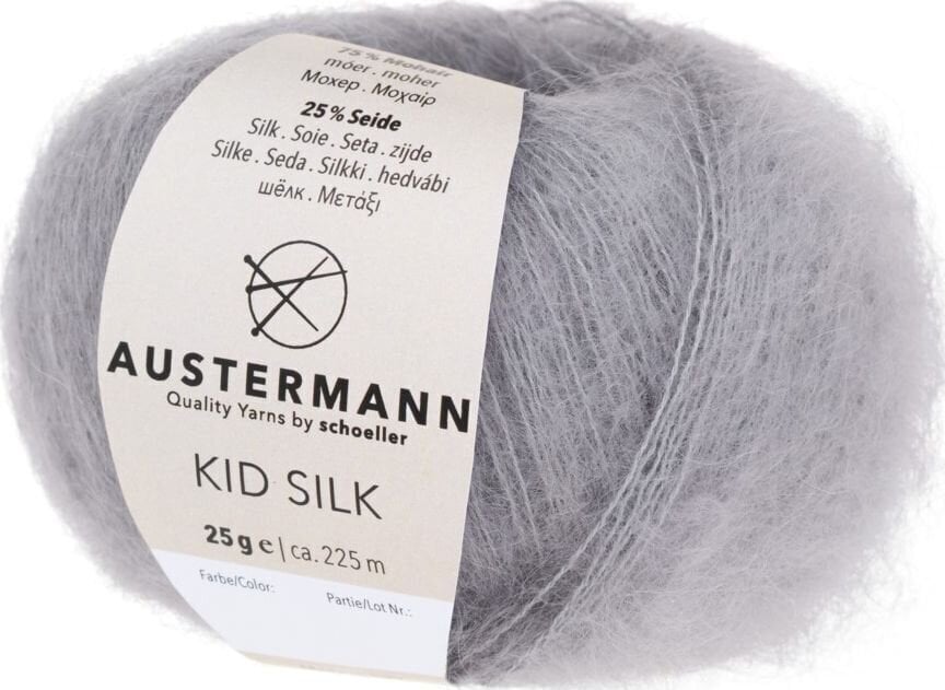 Pređa za pletenje Austermann Kid Silk 98233-18 Silver Pređa za pletenje