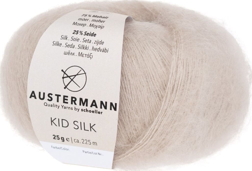 Fil à tricoter Austermann Kid Silk 98233-23 Hemp Fil à tricoter
