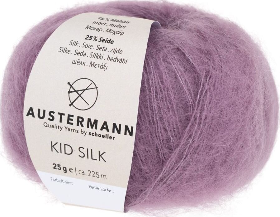Pređa za pletenje Austermann Kid Silk 98233-24 Mauve Pređa za pletenje
