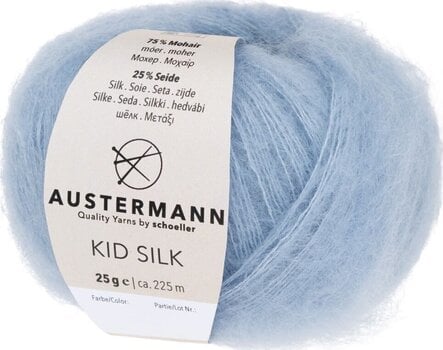 Strikkegarn Austermann Kid Silk 98233-29 Smoke Blue Strikkegarn - 1