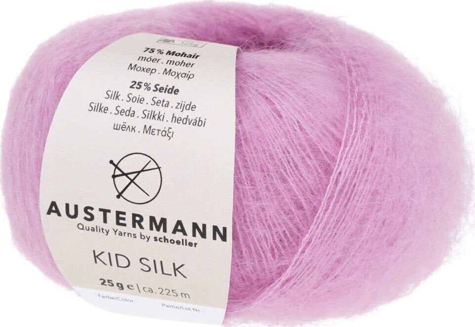 Pređa za pletenje Austermann Kid Silk 98233-35 Rose Pređa za pletenje