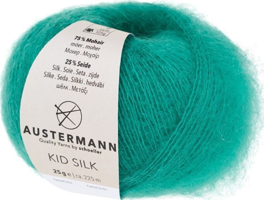 Pređa za pletenje Austermann Kid Silk 98233-40 Emerald Pređa za pletenje