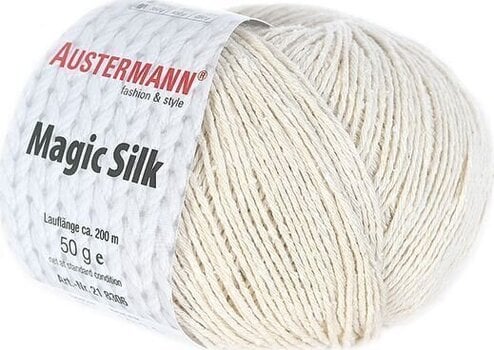 Pređa za pletenje Austermann Magic Silk 98206-01 Natural Pređa za pletenje - 1