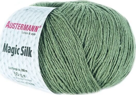 Kötőfonal Austermann Magic Silk 98206-05 Khaki Kötőfonal