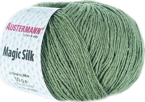 Kötőfonal Austermann Magic Silk 98206-05 Khaki Kötőfonal - 1