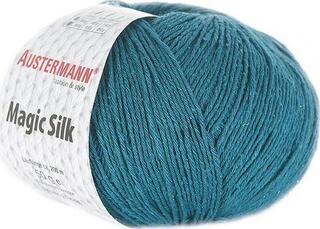 Pređa za pletenje Austermann Magic Silk 98206-07 Petrol Pređa za pletenje