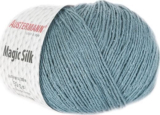 Pređa za pletenje Austermann Magic Silk 98206-08 Fjord Pređa za pletenje