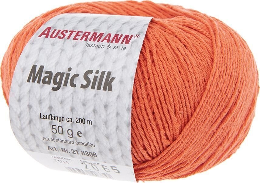 Pređa za pletenje Austermann Magic Silk 98206-11 Gerbera Pređa za pletenje
