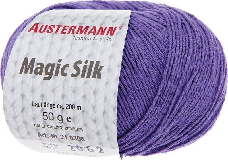 Pređa za pletenje Austermann Magic Silk 98206-15 Lavender Pređa za pletenje