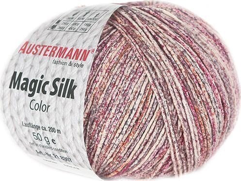Strickgarn Austermann Magic Silk Color 98207-103 Berry Strickgarn