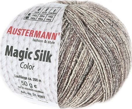Pređa za pletenje Austermann Magic Silk Color 98207-104 Taupe Pređa za pletenje