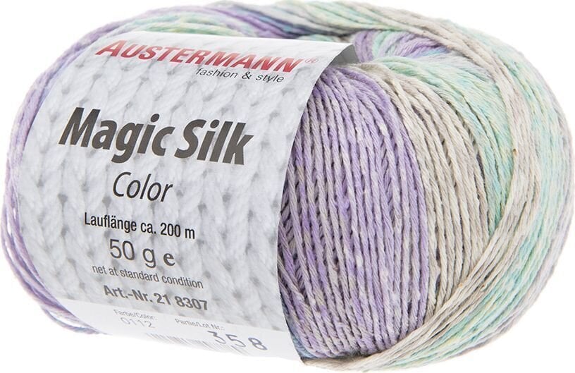 Pređa za pletenje Austermann Magic Silk Color 98207-112 Opal Pređa za pletenje