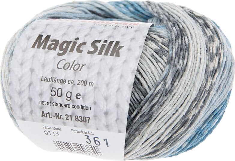 Strickgarn Austermann Magic Silk Color 98207-115 Turquoise Strickgarn