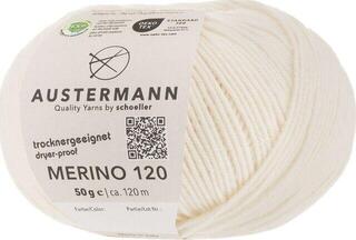 Knitting Yarn Austermann Merino 120 97613-110 Natural Knitting Yarn