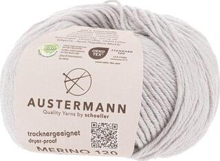 Knitting Yarn Austermann Merino 120 97613-128 Light Grey Knitting Yarn