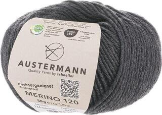 Knitting Yarn Austermann Merino 120 97613-134 Anthracite Knitting Yarn